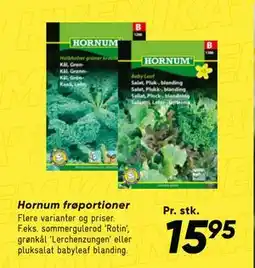 Bilka Hornum frøportioner tilbud