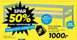 Bilka SPAR 50% børne- og juniorsenge tilbud