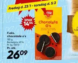 Bilka chocolade o´s tilbud