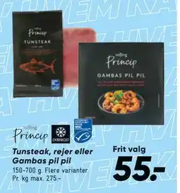 Bilka Tunsteak, rejer eller Gambas pil pil tilbud