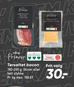 Bilka Tørsaltet bacon tilbud