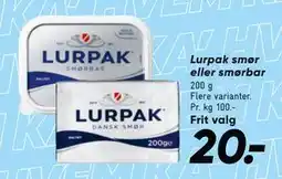 Bilka Lurpak smør eller smørbar tilbud