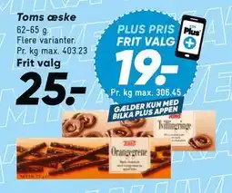 Bilka Toms æske tilbud