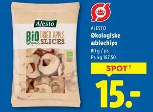 Lidl Økologiske æblechips tilbud