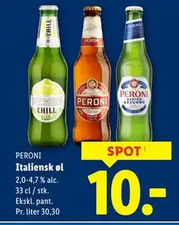 Lidl Italiensk øl tilbud