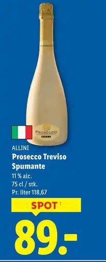 Lidl Prosecco Treviso Spumante tilbud