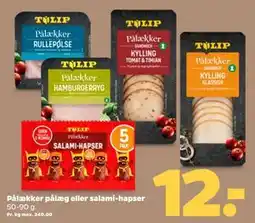 Netto Pålækker pålæg eller salami-hapser tilbud