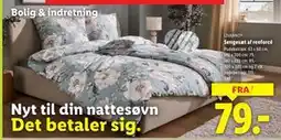 Lidl Sengesæt af renforcé tilbud