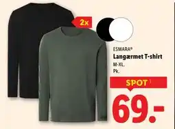 Lidl Langærmet T-shirt tilbud