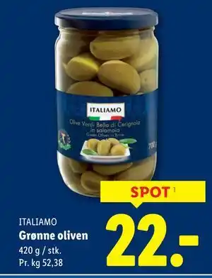 Lidl Grønne oliven tilbud