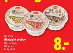 Lidl Økologisk yoghurt tilbud