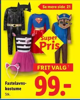 Lidl Fastelavnskostume tilbud