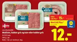 Lidl Medister, hakket gris og kalv eller hakket gris tilbud