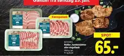 Lidl Nakke-, kamkoteletter eller stegeflæsk tilbud