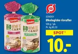 Lidl Økologiske risvafler tilbud