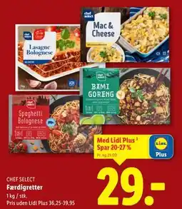 Lidl Færdigretter, App-pris tilbud