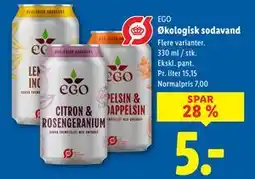 Lidl Økologisk sodavand tilbud