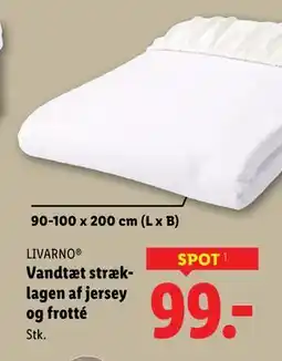 Lidl Vandtæt stræklagen af jersey og frotté tilbud