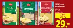 Lidl Tilsiter, havarti eller emmentaler tilbud