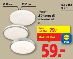 Lidl LED-lampe til badeværelset tilbud