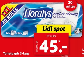Lidl Toiletpapir 3-Lags tilbud