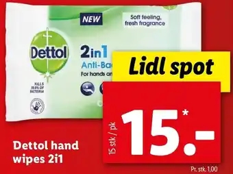 Dettol Hand Wipes 2i1