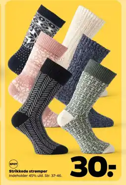 Netto Strikkede strømper tilbud
