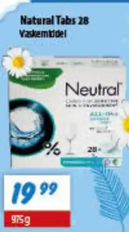 zur Krone Natural Tabs 28 Vaskemiddel tilbud