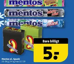 Løvbjerg Mentos el. Spunk tilbud