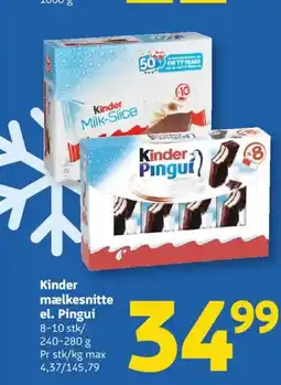 Løvbjerg Kinder mælkesnitte el. Pingui tilbud