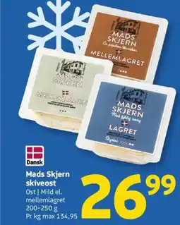 Løvbjerg Dansk Mads Skjern skiveost tilbud