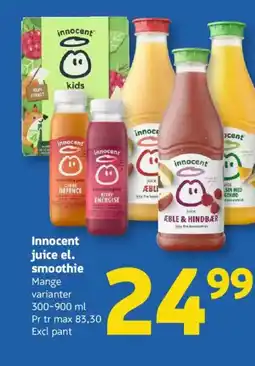 Løvbjerg Innocent juice el. smoothie tilbud