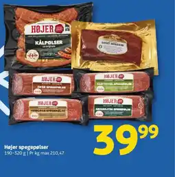 Løvbjerg Højer spegepølser tilbud