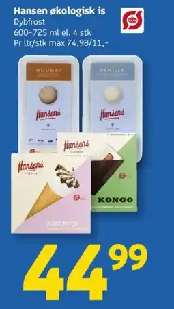 Løvbjerg Hansen økologisk is Dybfrost tilbud