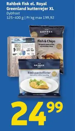 Løvbjerg Rahbek fisk el. Royal Greenland kutterrejer XL tilbud