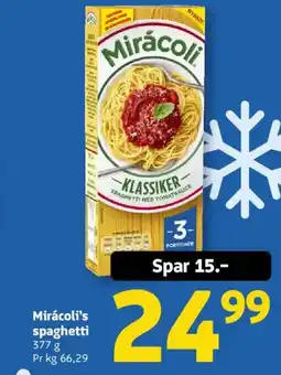 Løvbjerg Miracoli's spaghetti tilbud