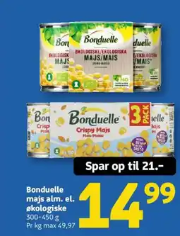 Løvbjerg Bonduelle majs alm. el. økologiske tilbud