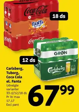 Løvbjerg Carlsberg, Tuborg, Coca Cola el. Fanta tilbud