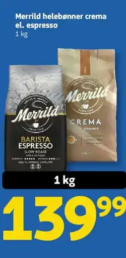 Løvbjerg Merrild helebønner crema tilbud