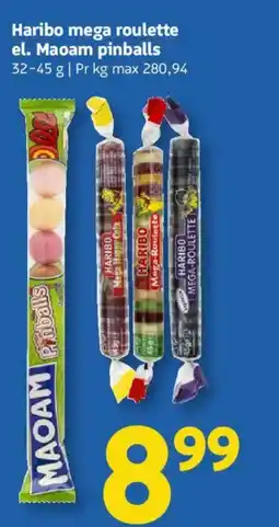 Løvbjerg Haribo mega roulette el. Maoam pinballs tilbud