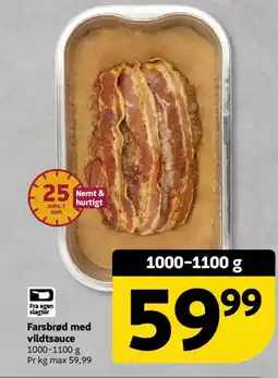 Løvbjerg Farsbrød med vildtsauce tilbud