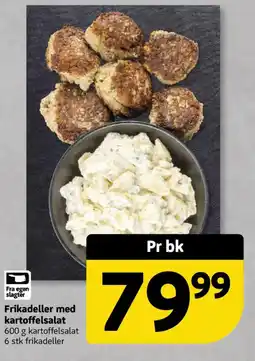 Løvbjerg Frikadeller med kartoffelsalat 600 g kartoffelsalat 6 stk frikadeller tilbud