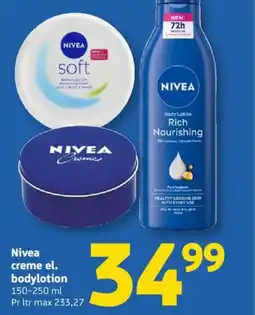 Løvbjerg Nivea creme el. bodylotion tilbud