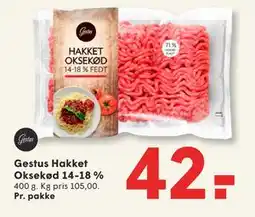 SPAR Gestus Hakket Oksekød 14-18 % tilbud