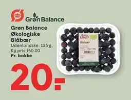 SPAR Grøn Balance Økologiske Blåbær tilbud