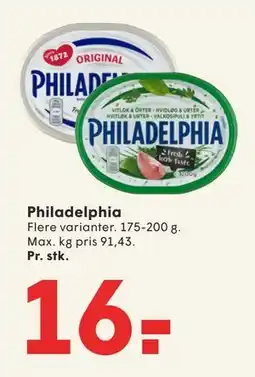 SPAR Philadelphia tilbud