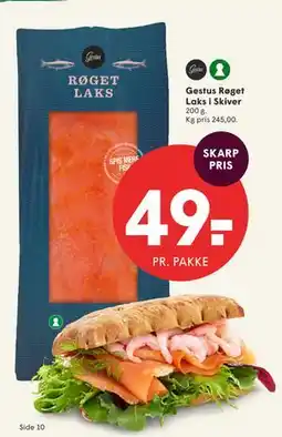 SPAR Gestus Røget Laks i Skiver tilbud