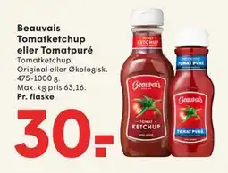 SPAR Beauvais Tomatketchup eller Tomatpuré tilbud