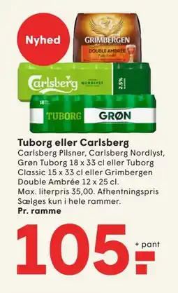 SPAR Tuborg eller Carlsberg tilbud