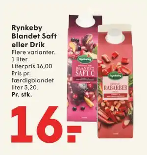 SPAR Rynkeby Blandet Saft eller Drik tilbud